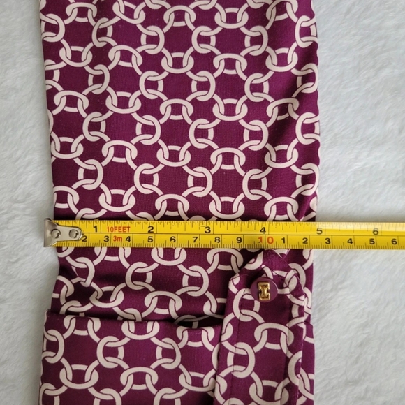 CharterClub 3/4 Sleeve Button-up Women's Blouse Burgundy Color SIZE S - Picture 15 of 15